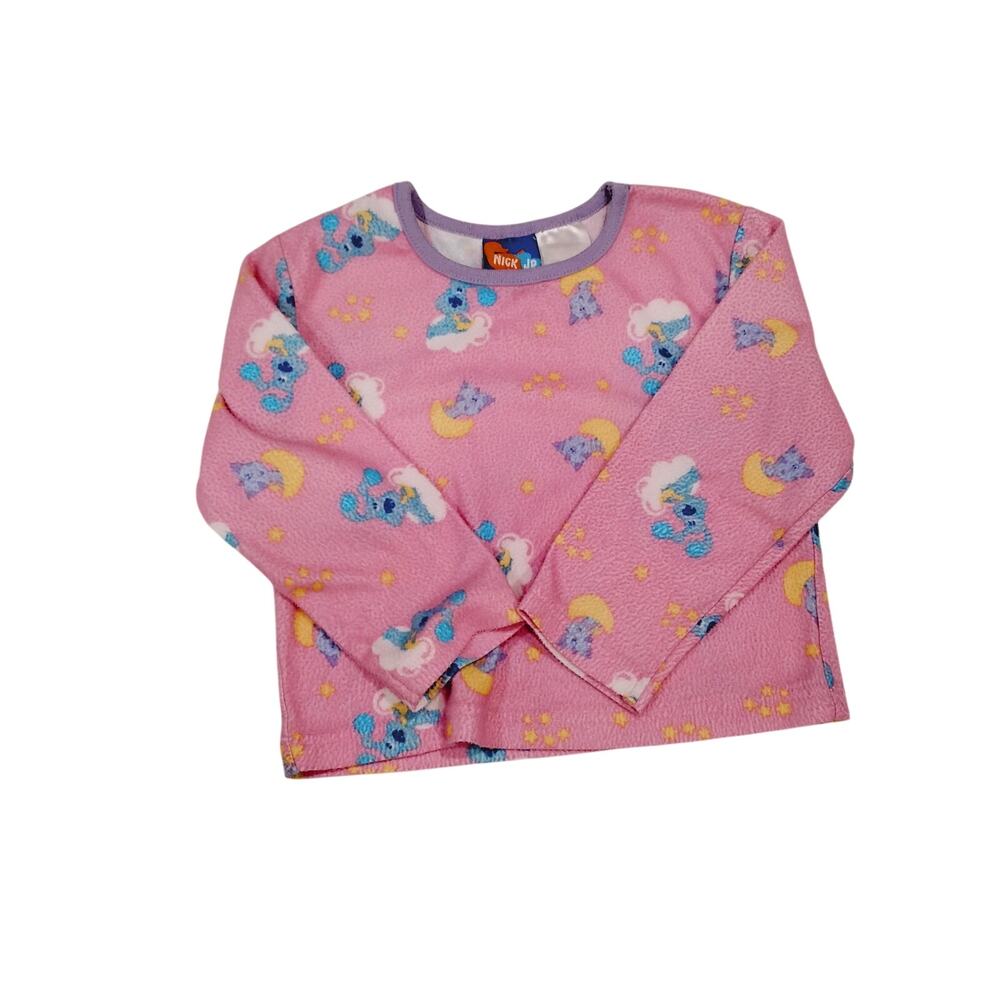 Vintage Y2K Nick Jr. Viacom Blues 4T Toddler Clues Pajama Sleepwear Top Only